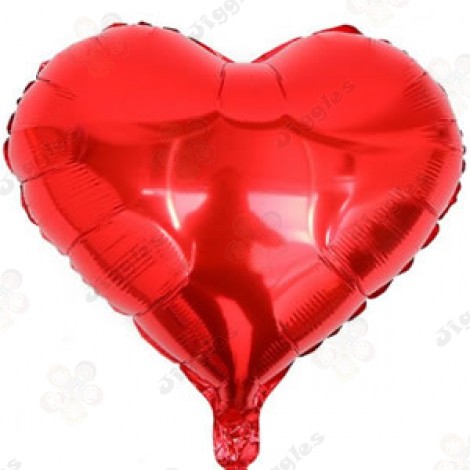 Red Heart Foil Balloon 