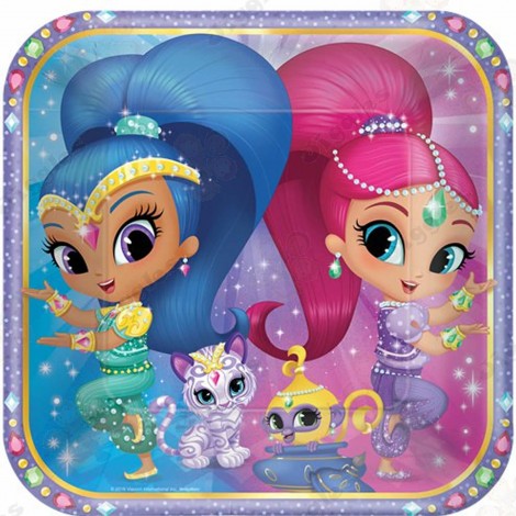 Shimmer and Shine Paper Plates