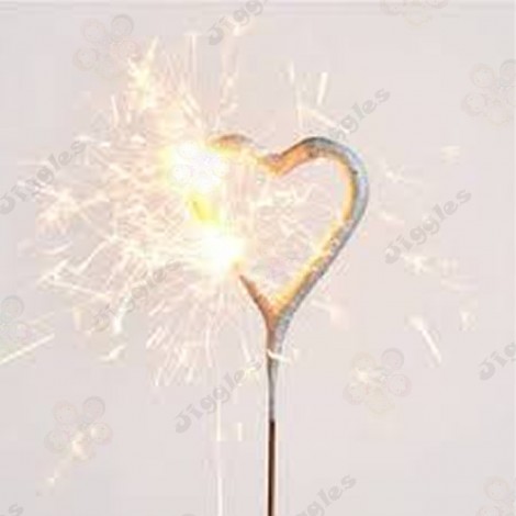 Sparkling Heart Candle