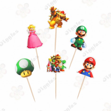 Super Mario Brothers Cupcake Toppers