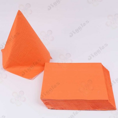 Orange Paper Napkins