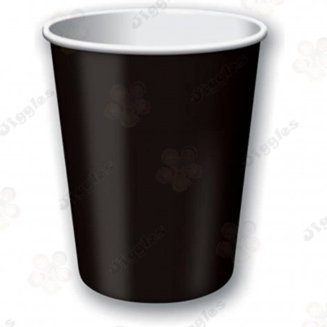 Metallic Black Paper Cups