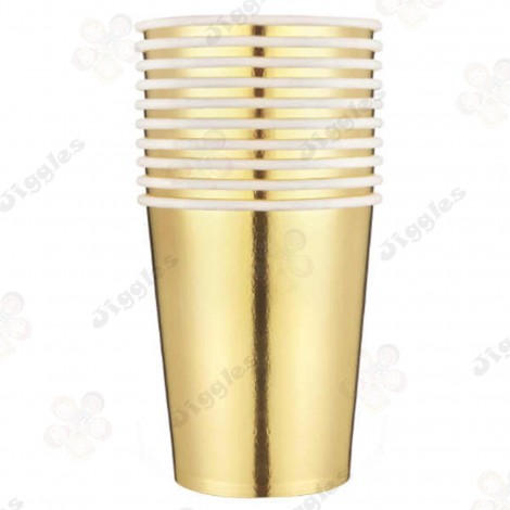 Metallic Gold Paper Cups