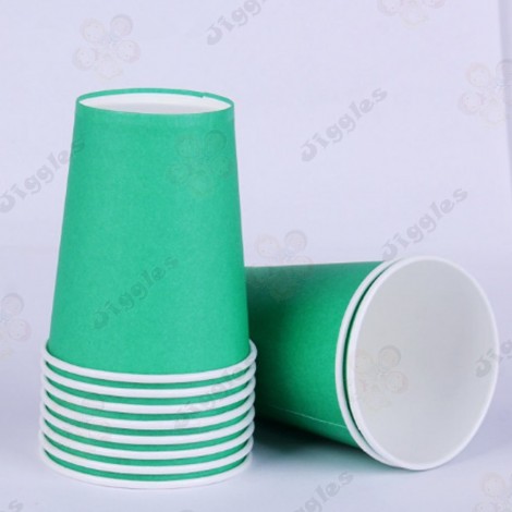 Dark Green Paper Cups