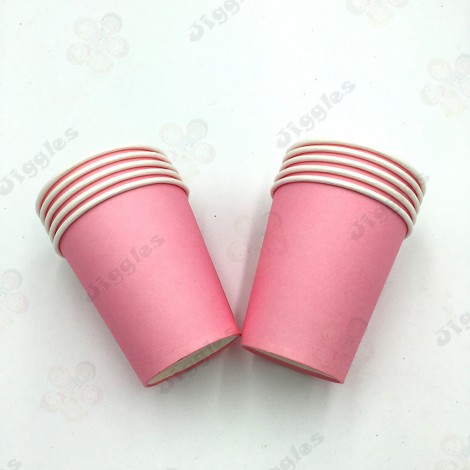 Pastel Pink Paper Cups