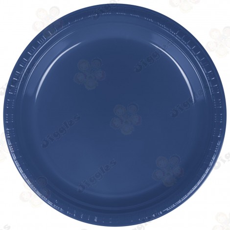 Blue Plastic Plates Set