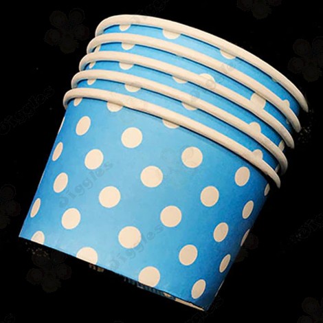 Light Blue Polka Dot Candy Cups