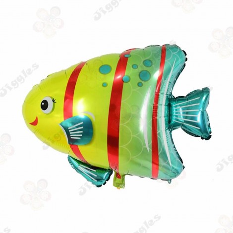 Red Striped Fish Foil Balloon