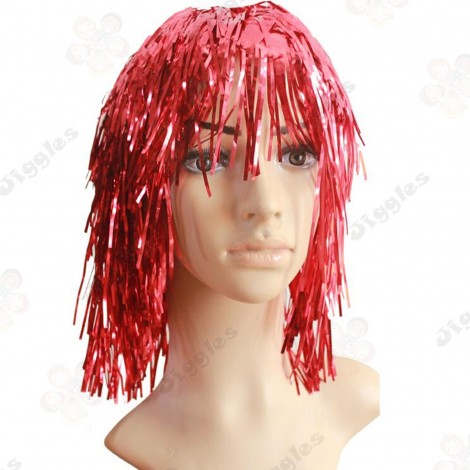 Red Foil Wig