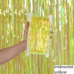 Iridescent Yellow Foil Fringe Curtain