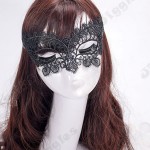 Black Lace Catwoman Masquerade Mask