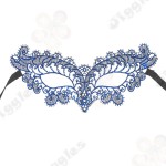 Blue Lace Catwoman Masquerade Mask