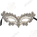 Gold Lace Catwoman Masquerade Mask