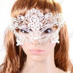 White Lace Masquerade Mask