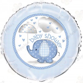 Baby Shower Foil Balloon Blue Elephant