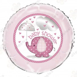 Baby Shower Foil Balloon Pink Elephant