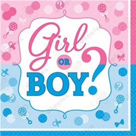 Boy or Girl? Gender Reveal Napkins