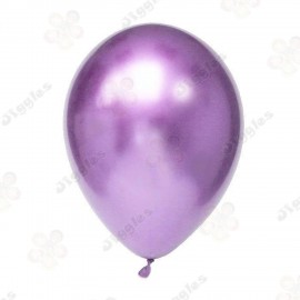 Chrome Balloons Purple 12"
