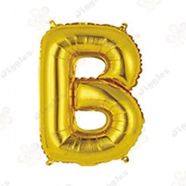 Foil Letter Balloon B Gold 