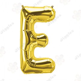 Foil Letter Balloon E Gold 
