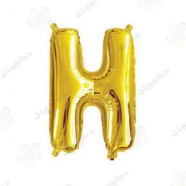 Foil Letter Balloon H Gold 