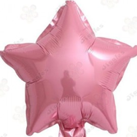 Pink Star Foil Balloon 10"