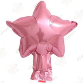Pink Star Foil Balloon 5"