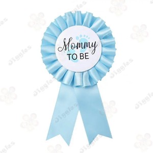 Mummy To Be Badge Blue