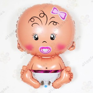 Baby Girl Foil Balloon Pink Large