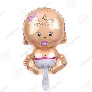 Baby Girl Foil Balloon Pink Mini