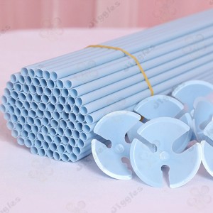 Balloon Sticks with Cups Pack - Pastel Blue