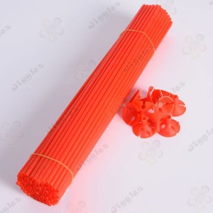 Balloon Sticks with Cups Pack - Red