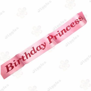 Birthday Princess  Sash Pink
