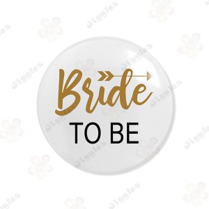 Bride To Be Badge White (S)