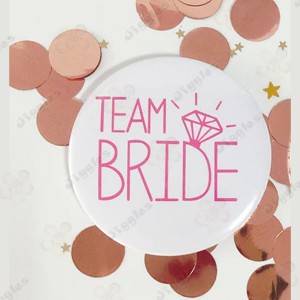 Team Bride Badge White