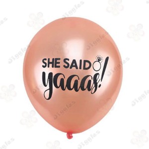 She Said Yaaas 12" Latex Balloon