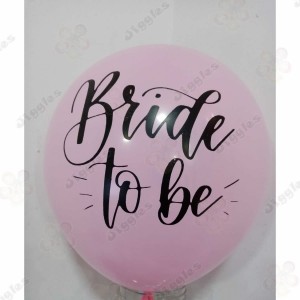 Bride To Be  12" Pink Latex Balloon