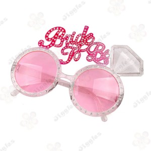 Bride To Be Novelty Diamond Ring Glasses