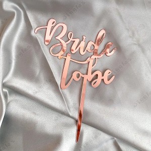 Bride To Be Cake Topper Pink