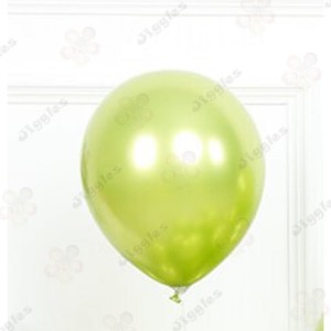 Chrome Balloon Light Green 12"