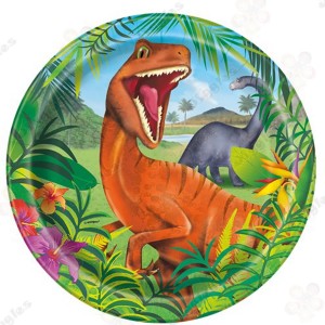 Dino Adventure Paper Plates