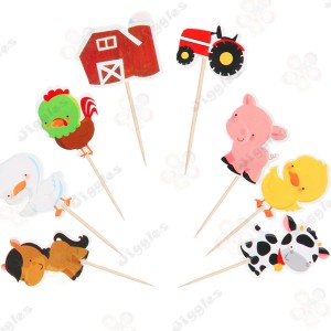 Farm Animals Cupcake Toppers