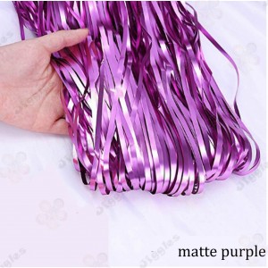 Matte Purple Foil Fringe Curtain 