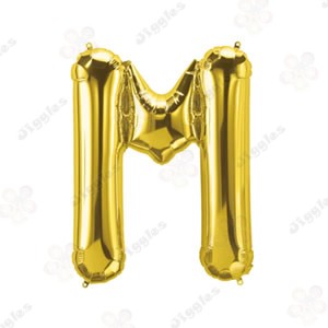 Foil Letter Balloon M Gold 