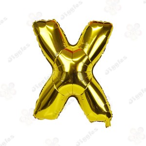 Foil Letter Balloon X Gold 