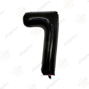 Foil Number Balloon 7 Black 32"