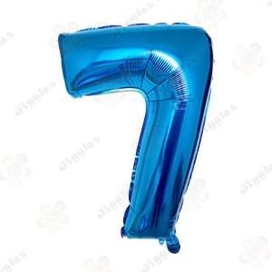 Foil Number Balloon 7 Blue 32"