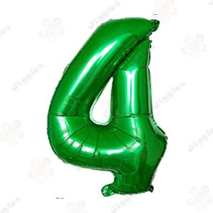 Foil Number Balloon 4 Green 32"