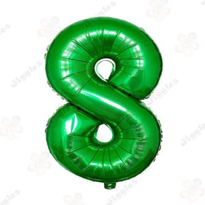 Foil Number Balloon 8 Green 32"