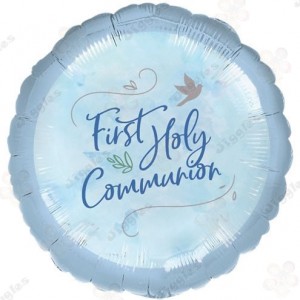 1st Holy Communion Foil Balloon Blue